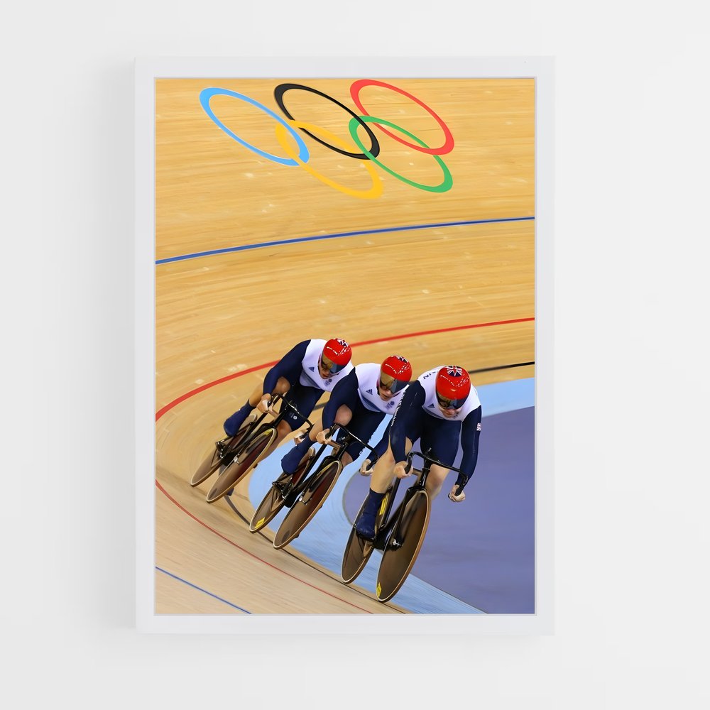 Poster Course Olympique – affiche Cyclisme (vue 3)